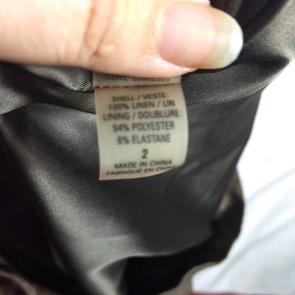 Elie Tahari Size 2 Brown Linen Skirt - Picture 4 of 7